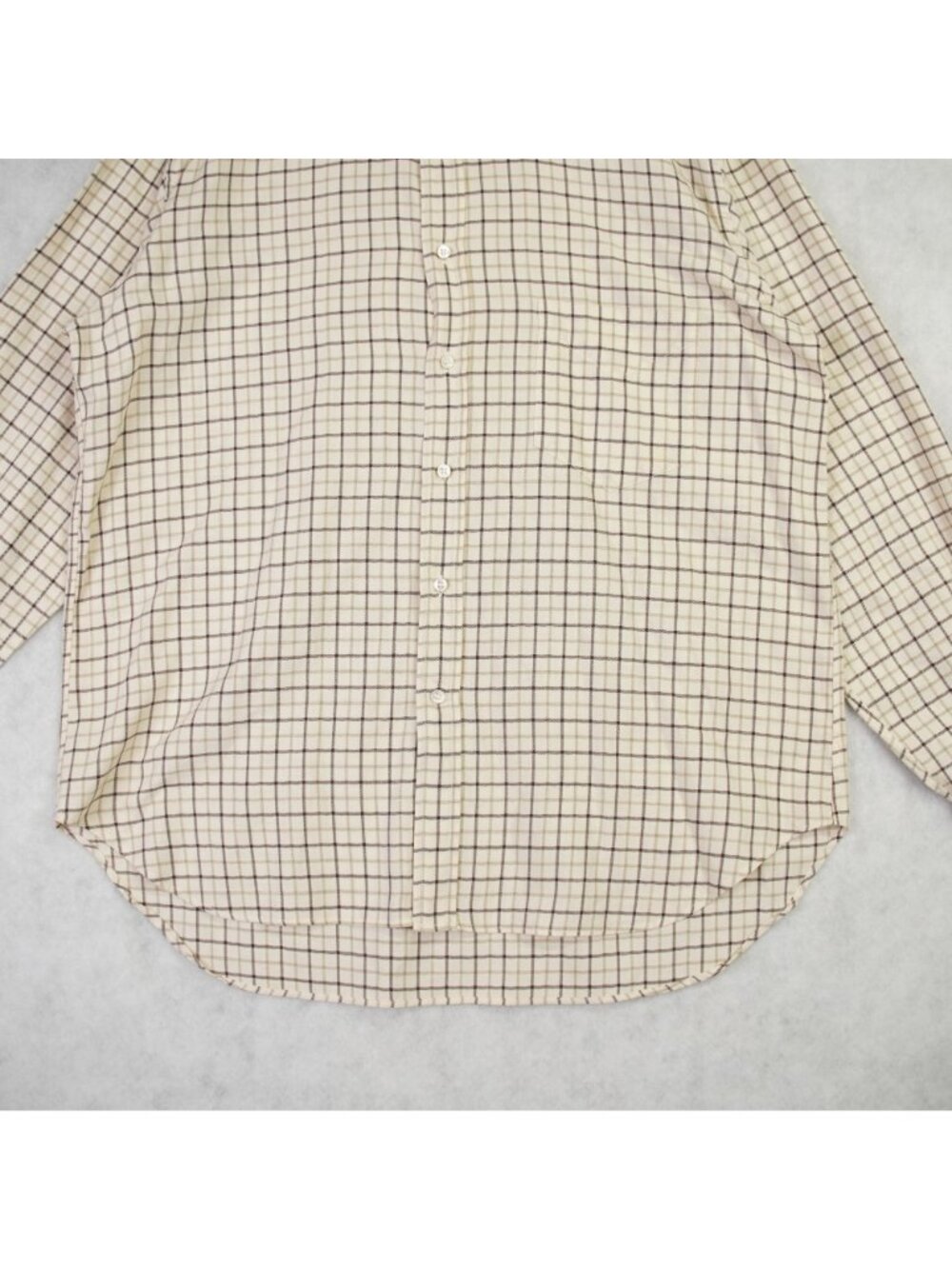 Loro Piana Mens Plaid Cotton Wool Blend Button Down Shirt Size XL Made Italy EUC - Picture 4 of 14